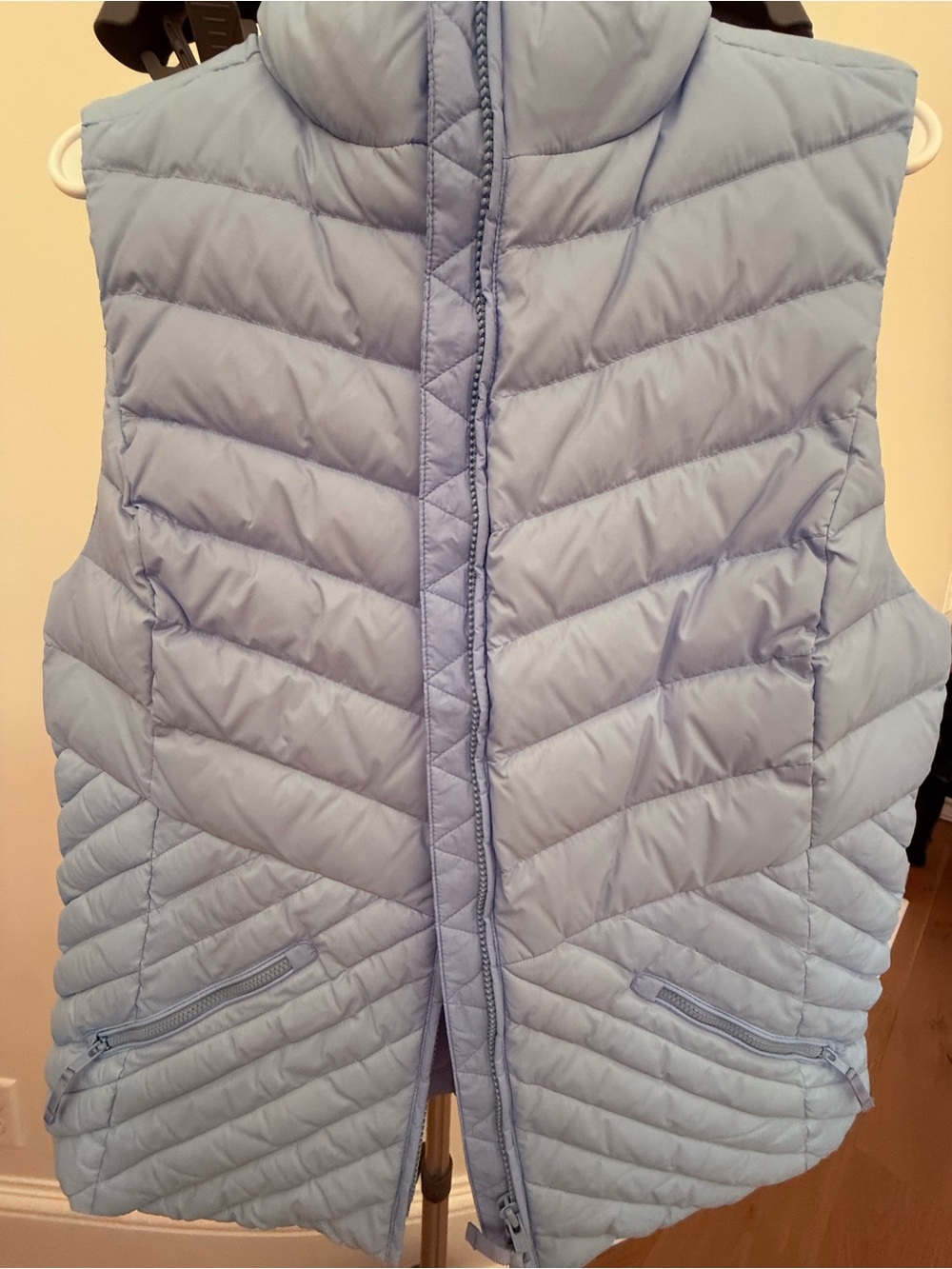 Talbots Light Blue Quilted Puffer Vest